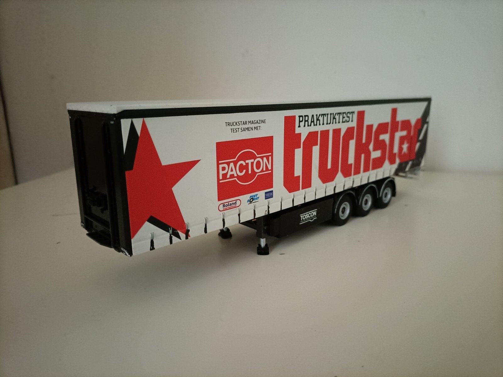 WSI Truckstar 1:50 Pacton schuifzeilenoplegger 02-1058, Ophalen, Wsi