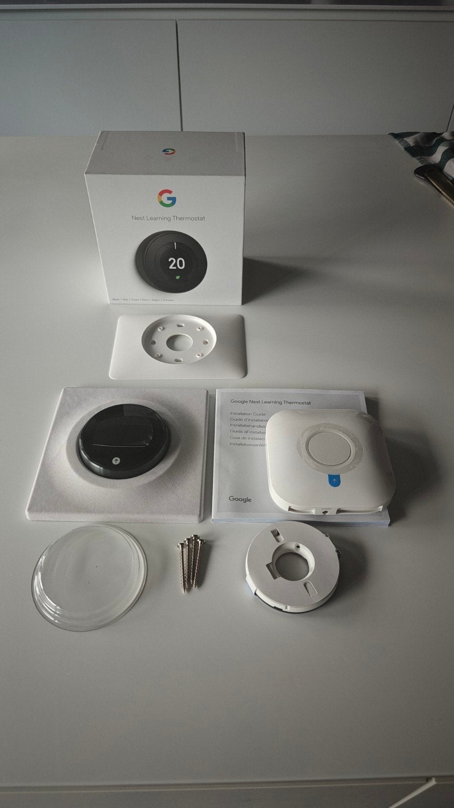 Google Nest Learning Thermostat 3e generatie (zwart)– Nieuw, Enlèvement, Thermostat intelligent, Neuf