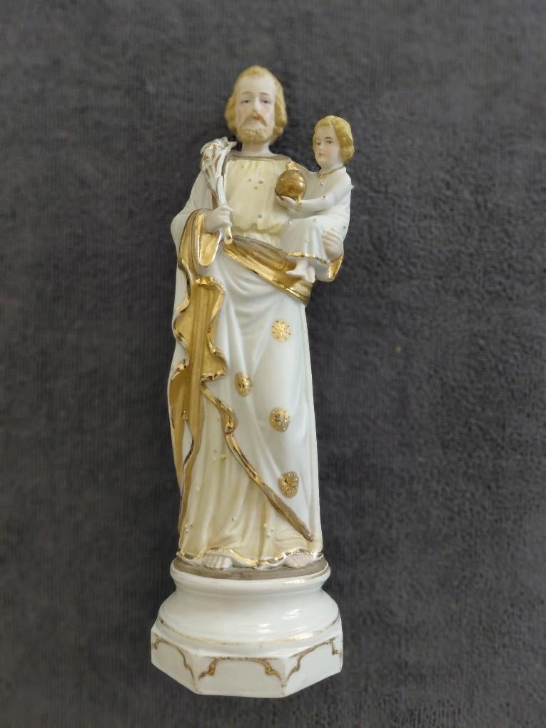 Statue de Saint Joseph en porcelaine ancienne., Enlèvement