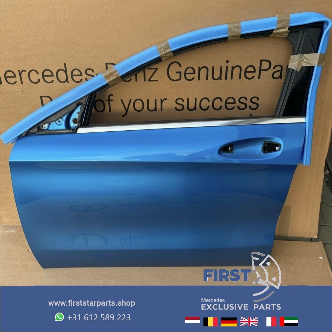 W156 deur LINKS portier Mercedes GLA 2013-2019 BLAUW Mercede, Utilisé, Porte, -, Enlèvement ou Envoi