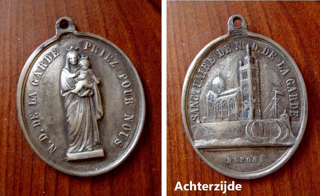 Medaille Notre-dame de la Garde, Collections, Religion, Envoi, Utilisé, Autres types, Christianisme | Catholique
