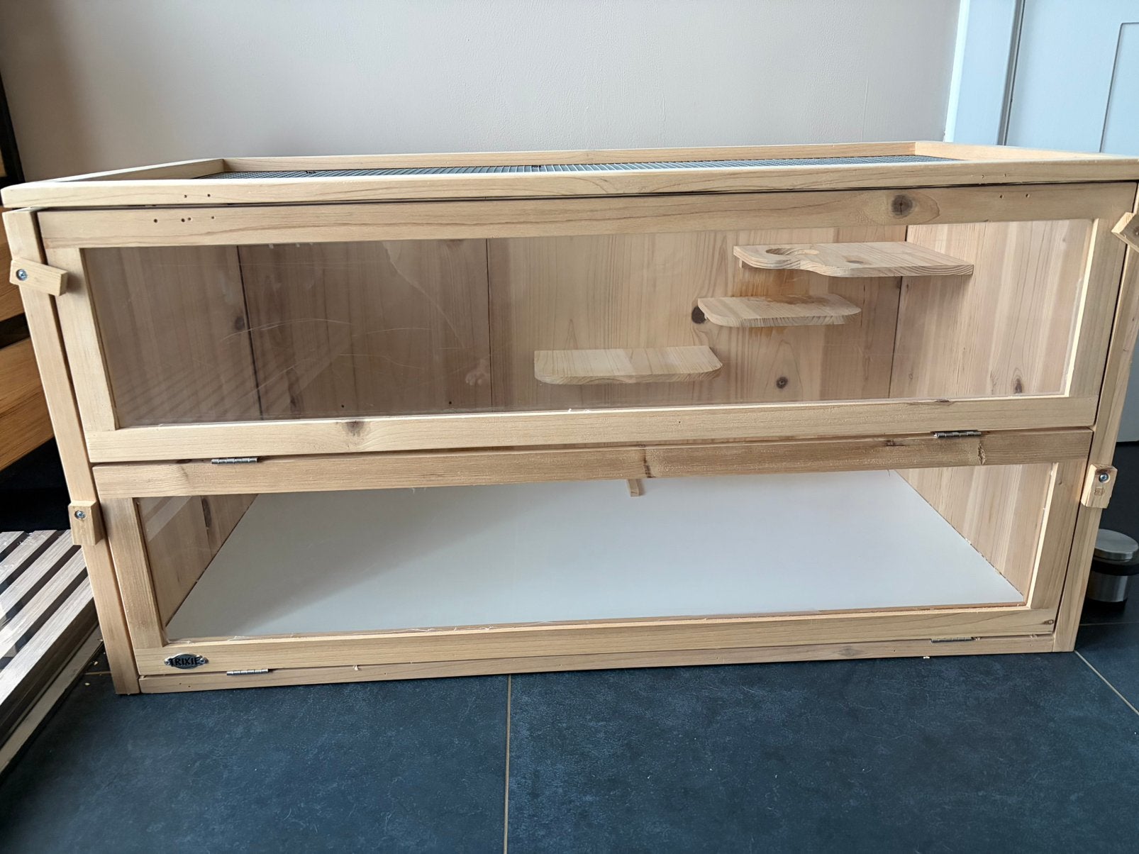 Trixie Knaagdierenkooi Hout 100x50x50cm, Ophalen, Gebruikt