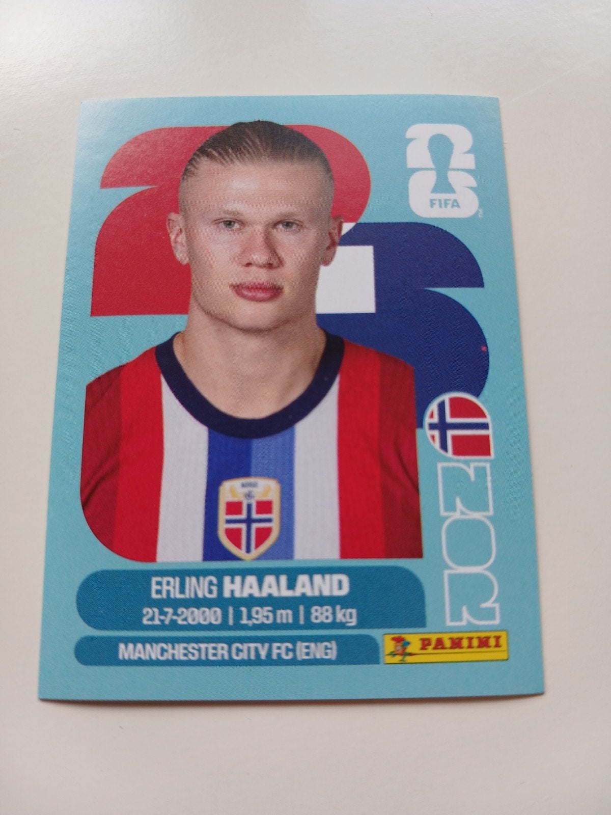 Fifa World Cup Sticker 2026 Erling Haaland, Verzamelen, Stickers, Ophalen, Nieuw, Sport