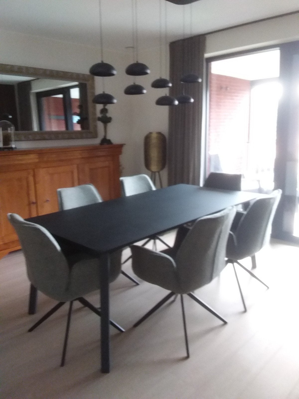 uitrekbare tafel  zwart 2 m op1 m kan 1meter Langer, Huis en Inrichting, Ophalen, Zwart