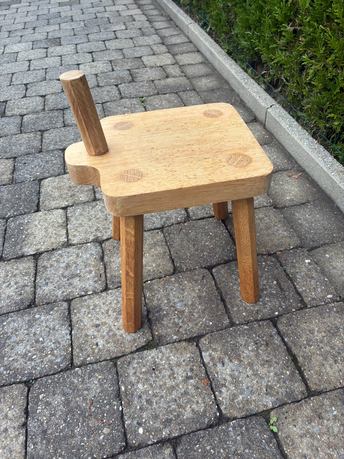 Houten melkstoeltje klein, Enlèvement, Comme neuf