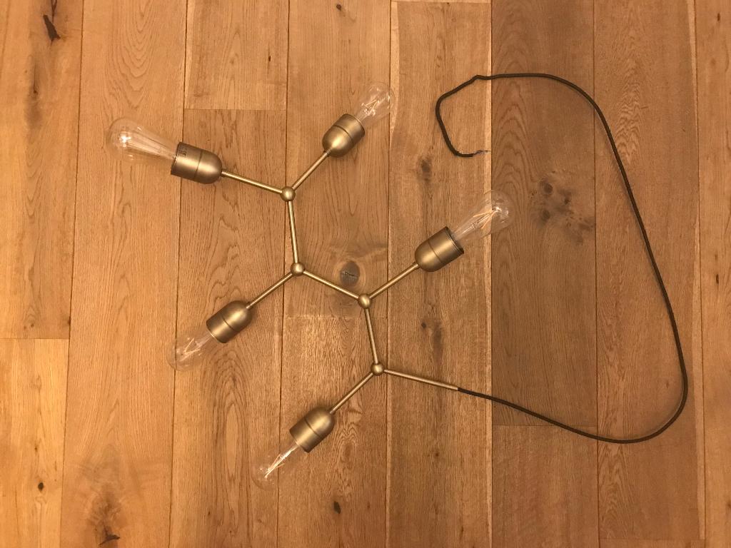 Lampe Five Chandelier BoDesign, Maison & Meubles, Enlèvement, Utilisé, Verre