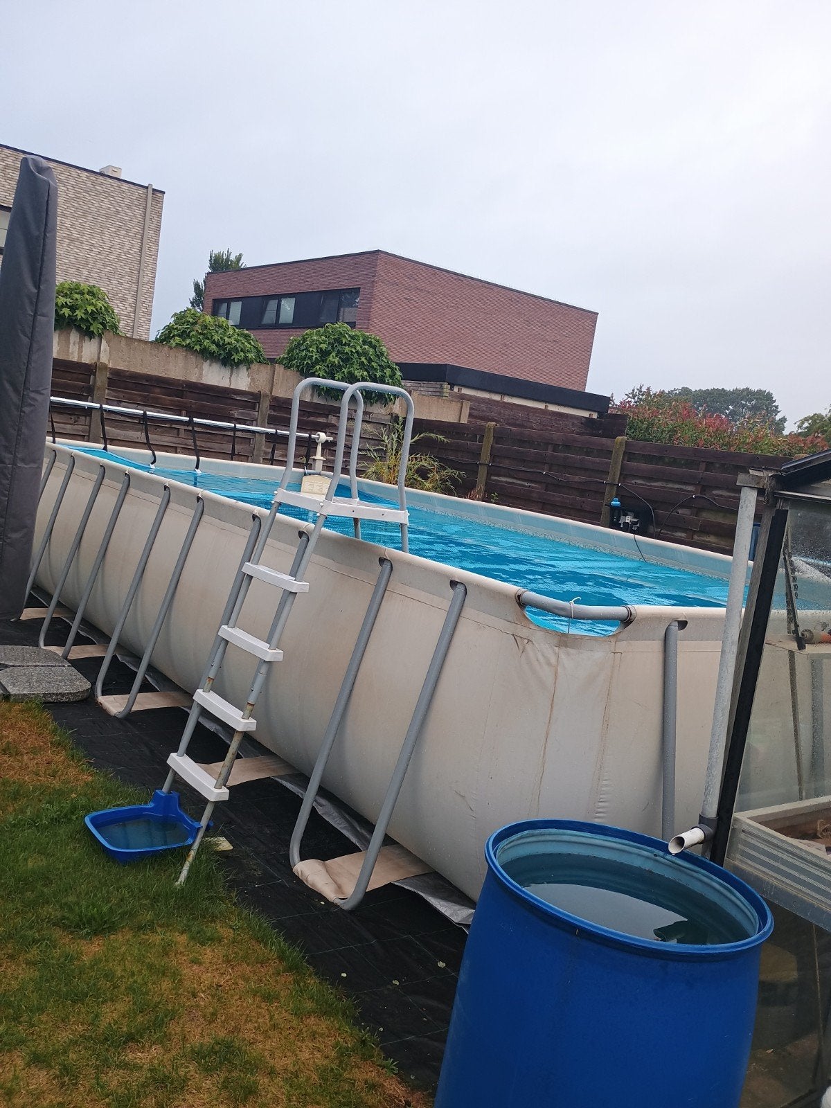zwembad opzet, Tuin en Terras, Zwembaden, Gebruikt, 300 cm of meer, Rechthoekig, Ophalen