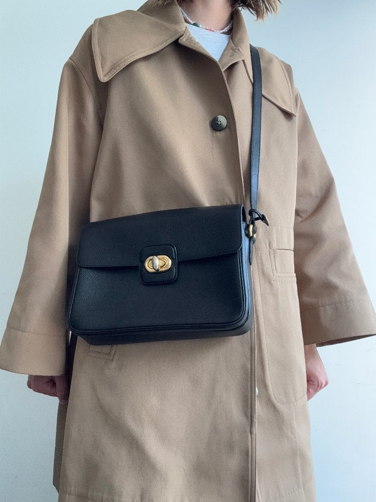 Delvaux Ciel Zwarte handtas, Enlèvement ou Envoi, Comme neuf, Noir, Sac à main