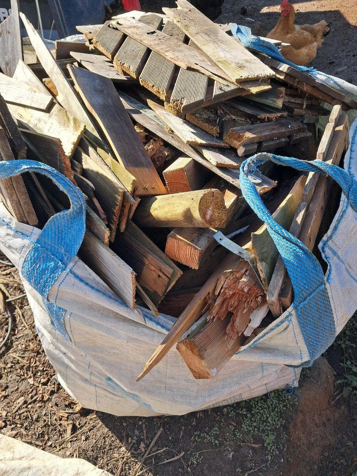 big bag de bois (palettes et autres)., Enlèvement