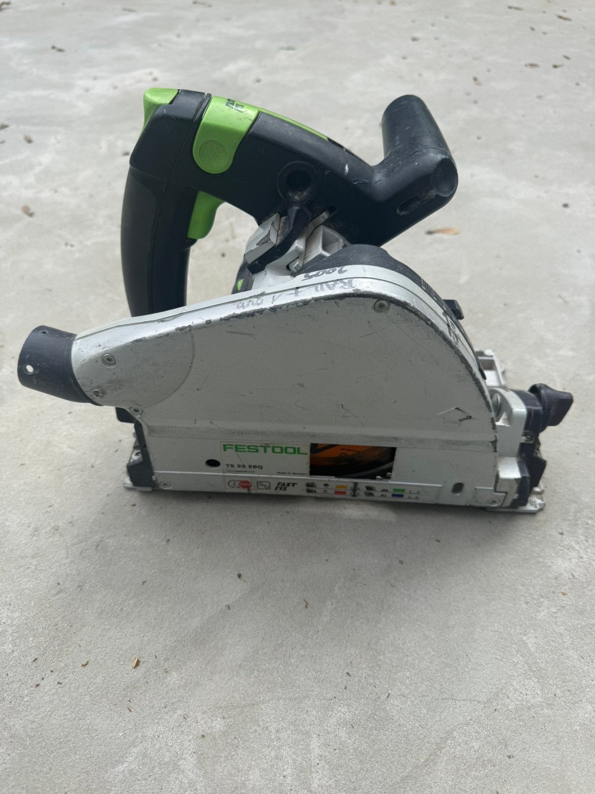 FESTOOL TS 55 EBQ INVALZAAG 1200 watt, Ophalen, Gebruikt, 1200 watt of meer, Invalzaag