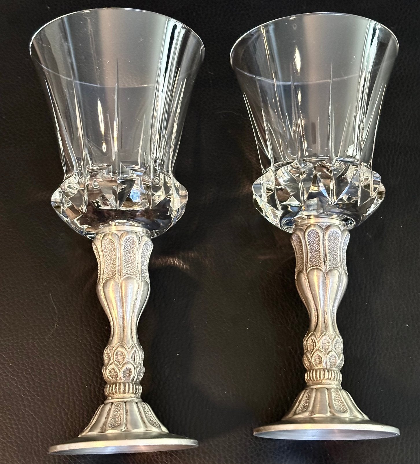 Magnifiques verres à vin Allemagne, Praego Edles Zinn, Enlèvement