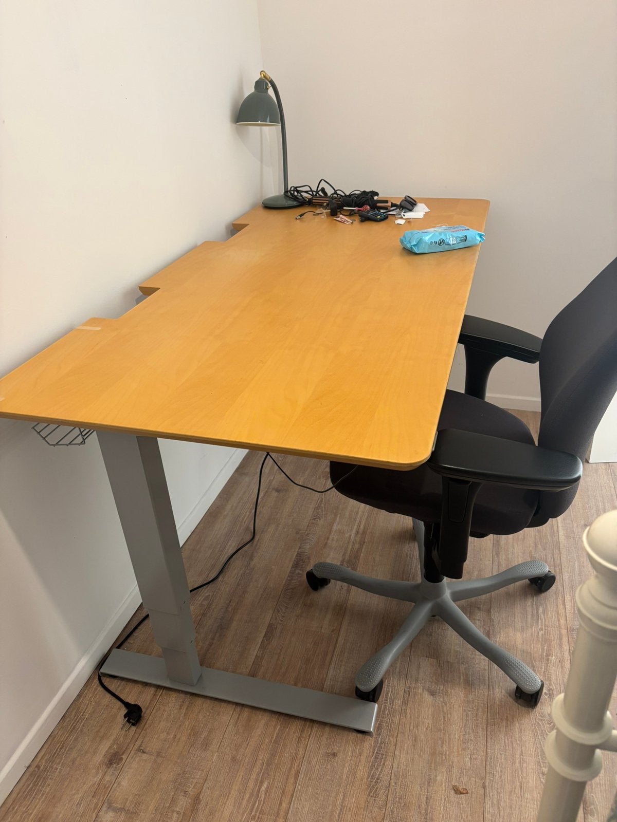 Bureau assis et debout electrique, Maison & Meubles, Enlèvement, Comme neuf