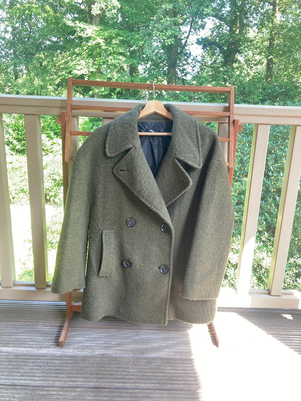 Jas Zara, Enlèvement ou Envoi, Porté, Taille 38/40 (M), Vert