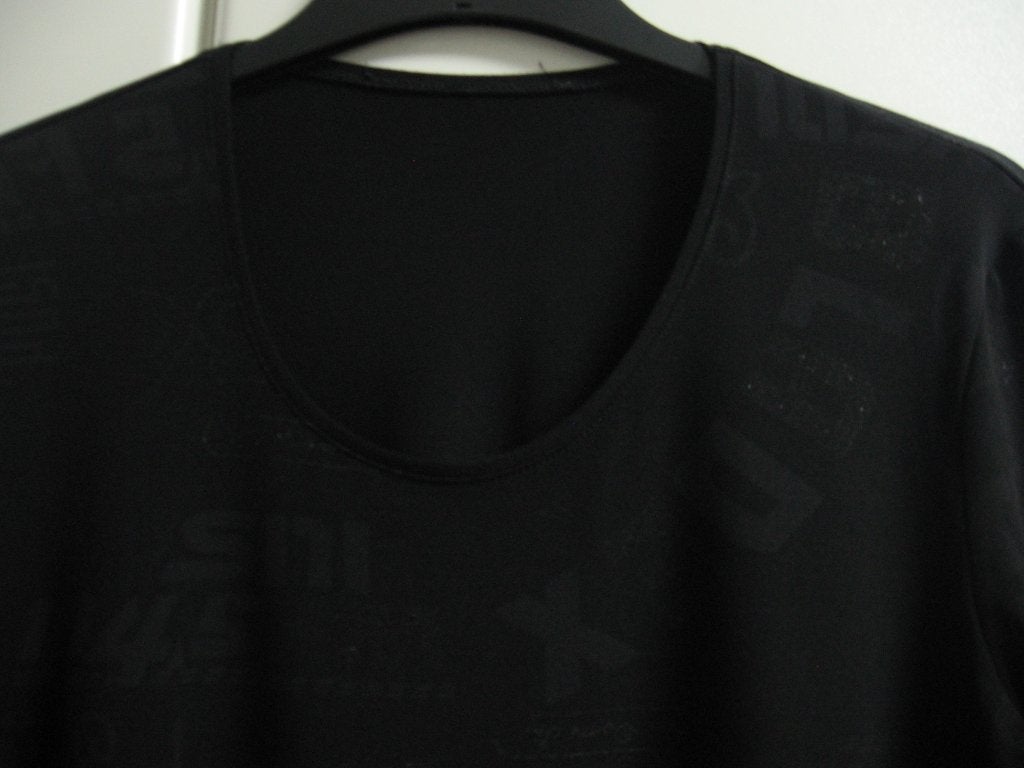 Zwarte T-shirt met print in zilverdraad van Taifun, 40, Kleding | Dames, Ophalen of Verzenden, Gedragen