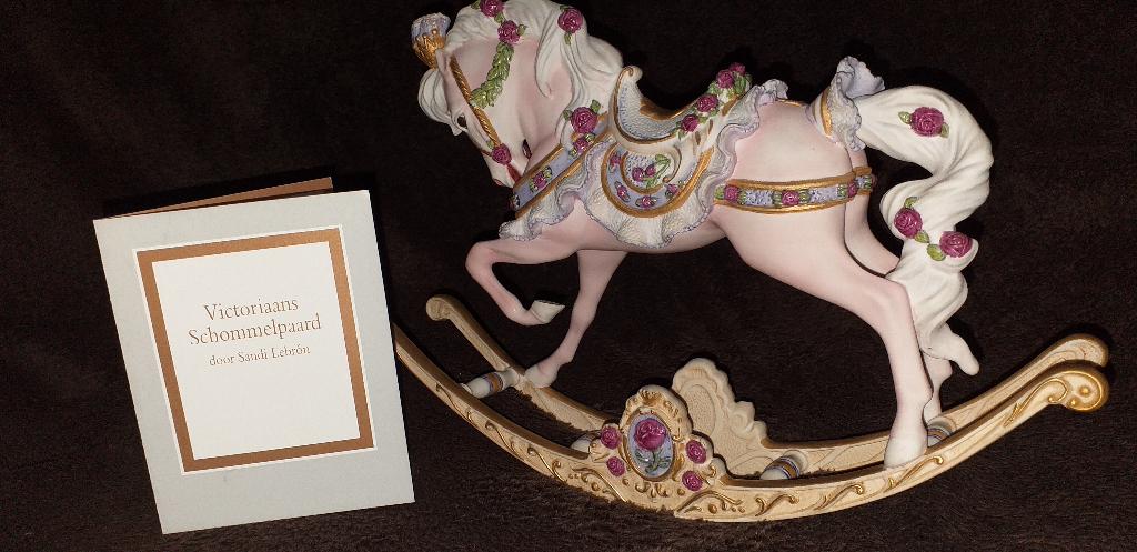Vintage Victoriaans schommelpaard- Franklin Mint, Collections, Envoi, Comme neuf, Animal