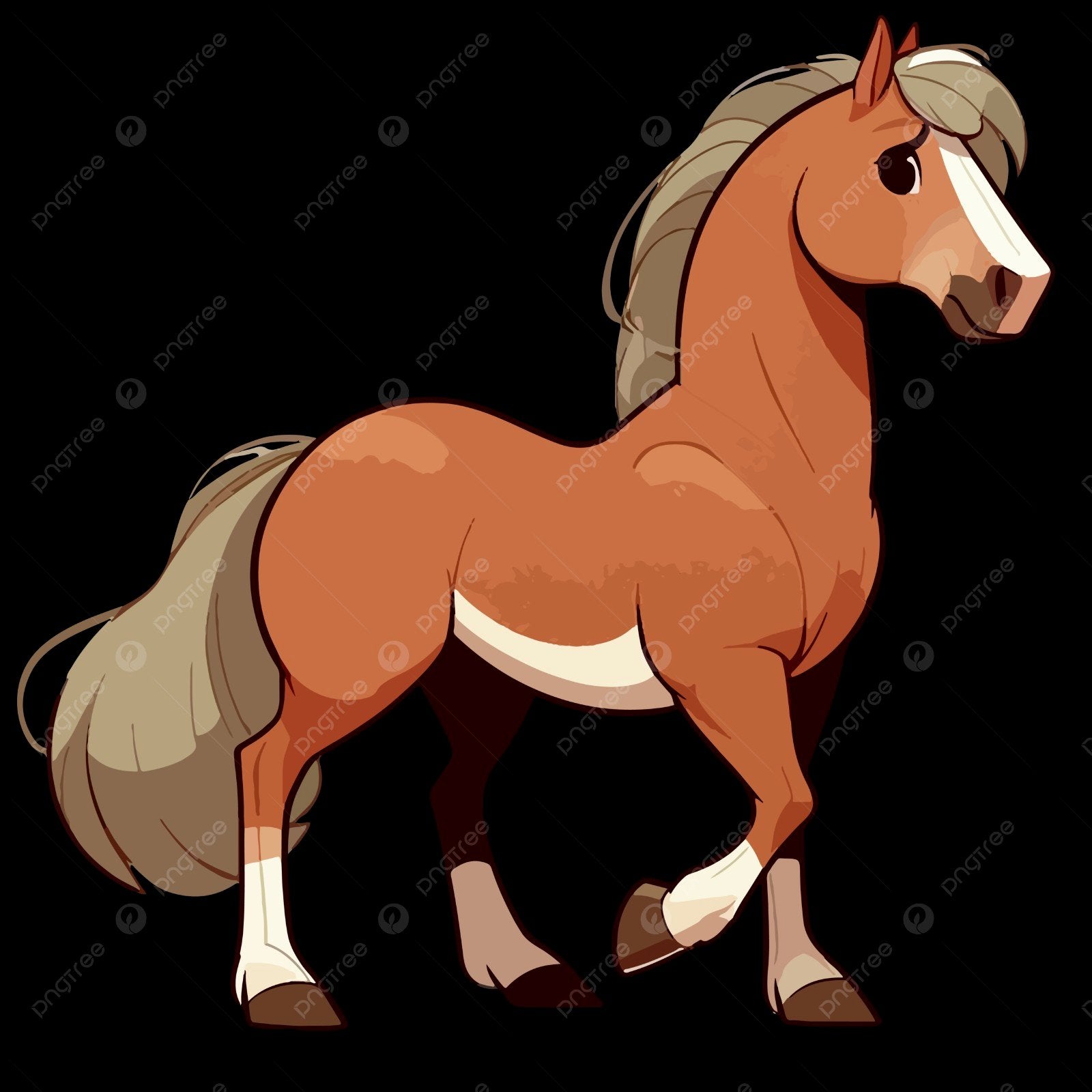 Recherché : cheval sang-froid/trapu ou baroque
