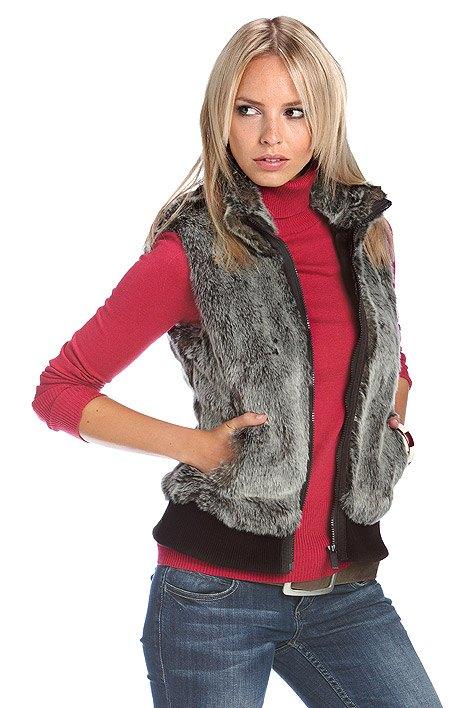 Nieuwe bodywarmer van Esprit in pels (maat L), Ophalen of Verzenden, Nieuw, Maat 42/44 (L), Grijs