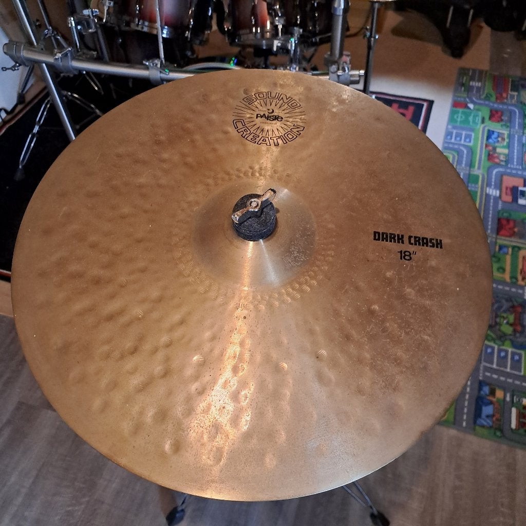 Paiste Sound Creation 18" Dark Crash (1984) Perfecte Staat!, Muziek en Instrumenten, Ophalen of Verzenden
