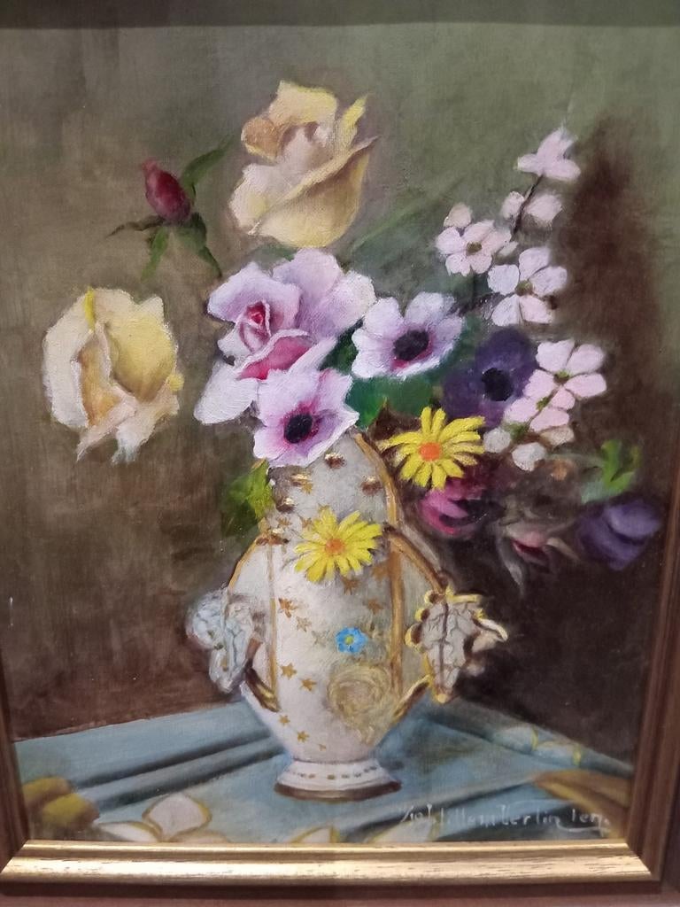 Mooi bloemstuk, Antiek en Kunst, Kunst | Schilderijen | Klassiek, Ophalen
