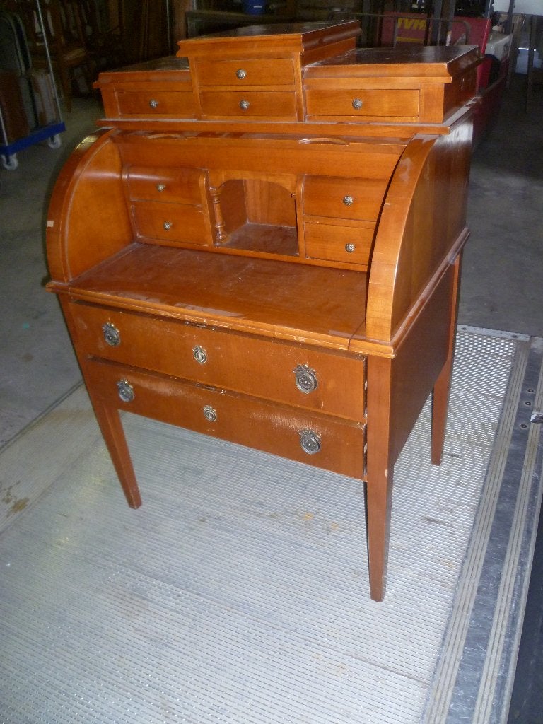 MOOIE KERSENHOUTEN CILINDER BUREAU, Ophalen