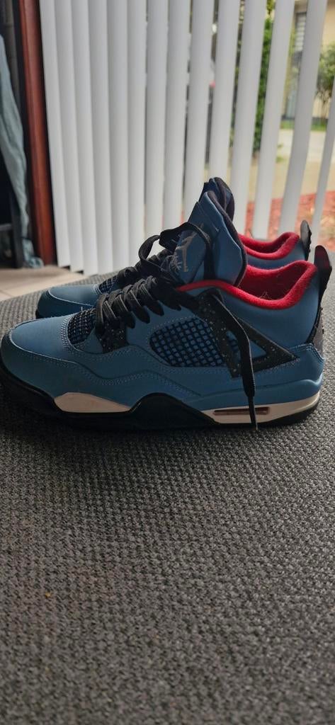 Air jordan Travis Scott, Ophalen of Verzenden, Blauw, Sneakers