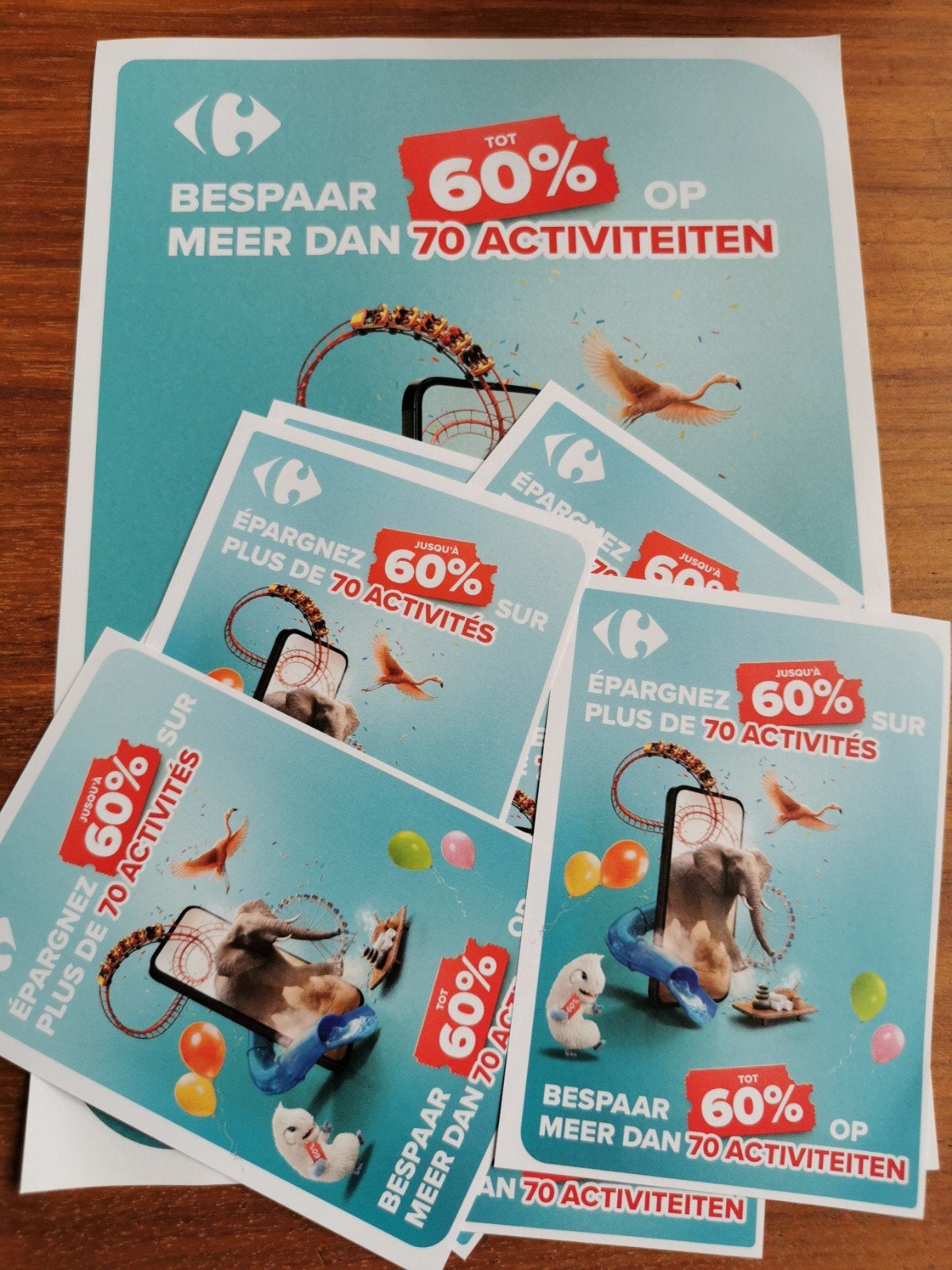 Carrefour actie spaarpot voor activiteiten prijs per voucher, Verzamelen, Ophalen of Verzenden