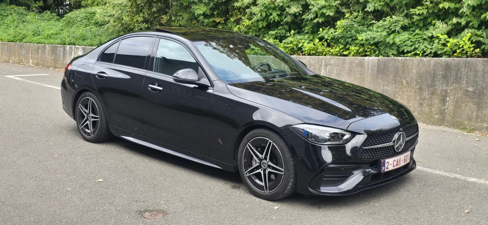 Mercedes c klasse  2022  diesel 2.0 km70.000  automaat euro6, Automaat, Dealer onderhouden, Euro 6, Zwart