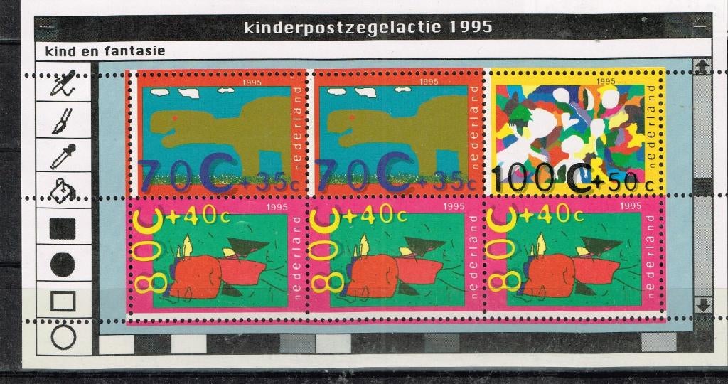 Timbres néerlandais - K 2541 - fantaisie, Envoi, Après 1940, Affranchi
