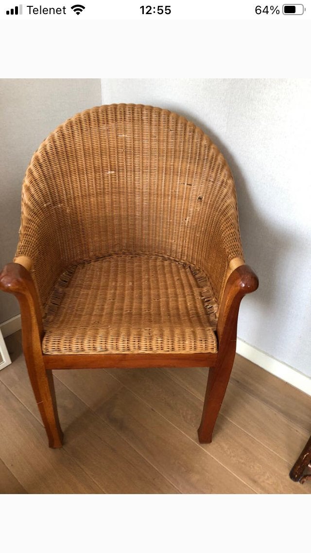Rieten stoel, Ophalen, Gebruikt