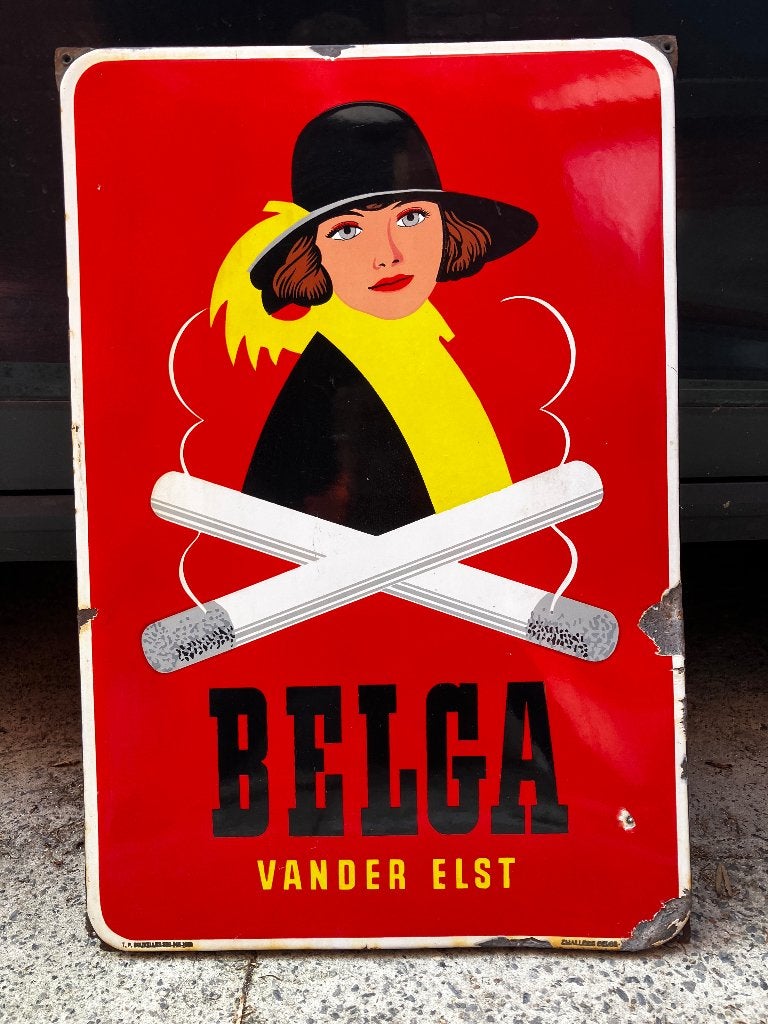 BELGA col fermé, Collections, Marques & Objets publicitaires, Panneau publicitaire, Enlèvement ou Envoi