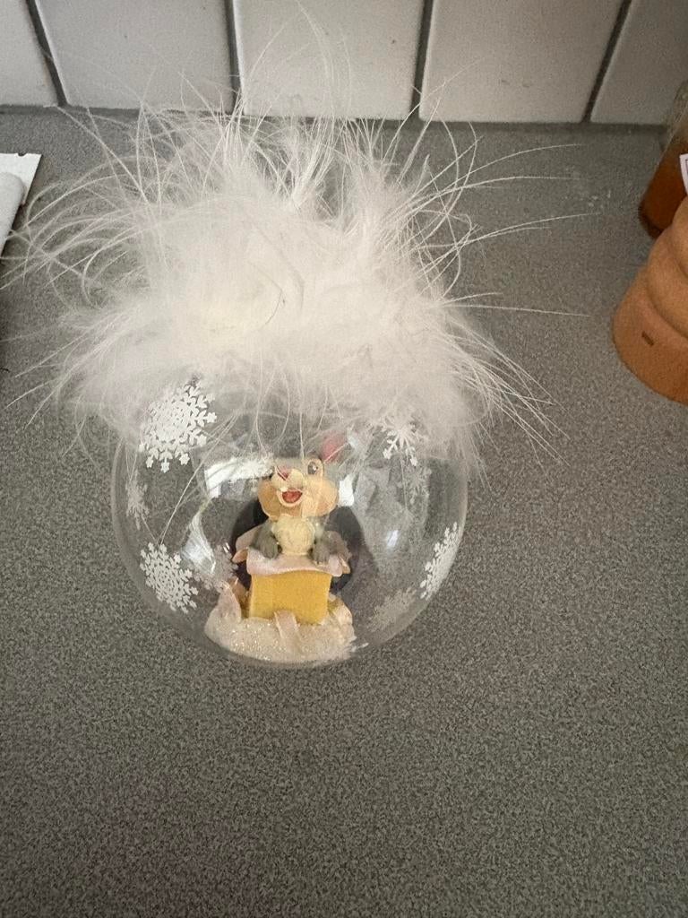Disney kerstbol stampertje, Ophalen, Bambi of Dumbo, Nieuw, Beeldje of Figuurtje