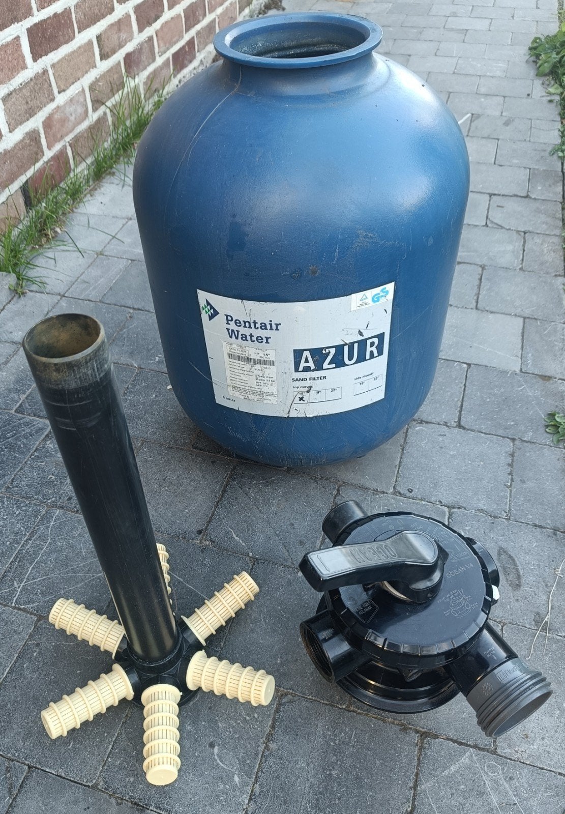 Zandfilter 15" (38 cm) van het merk Pentair Azur, Ophalen, Gebruikt, Filter