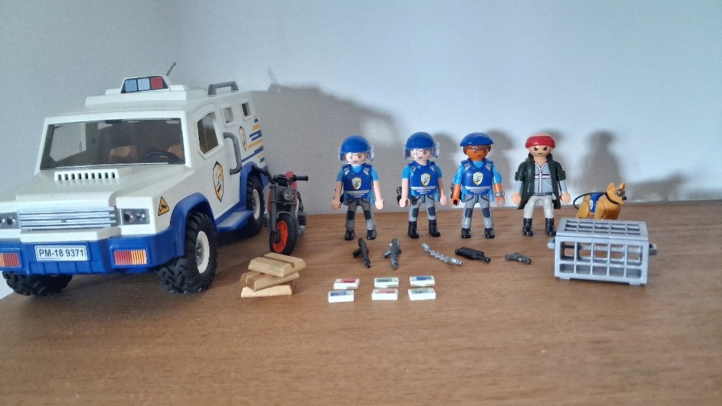 Playmobil Geldtransport set 9371, Kinderen en Baby's, Speelgoed | Playmobil, Complete set, Voertuig, Ophalen of Verzenden, Zo goed als nieuw