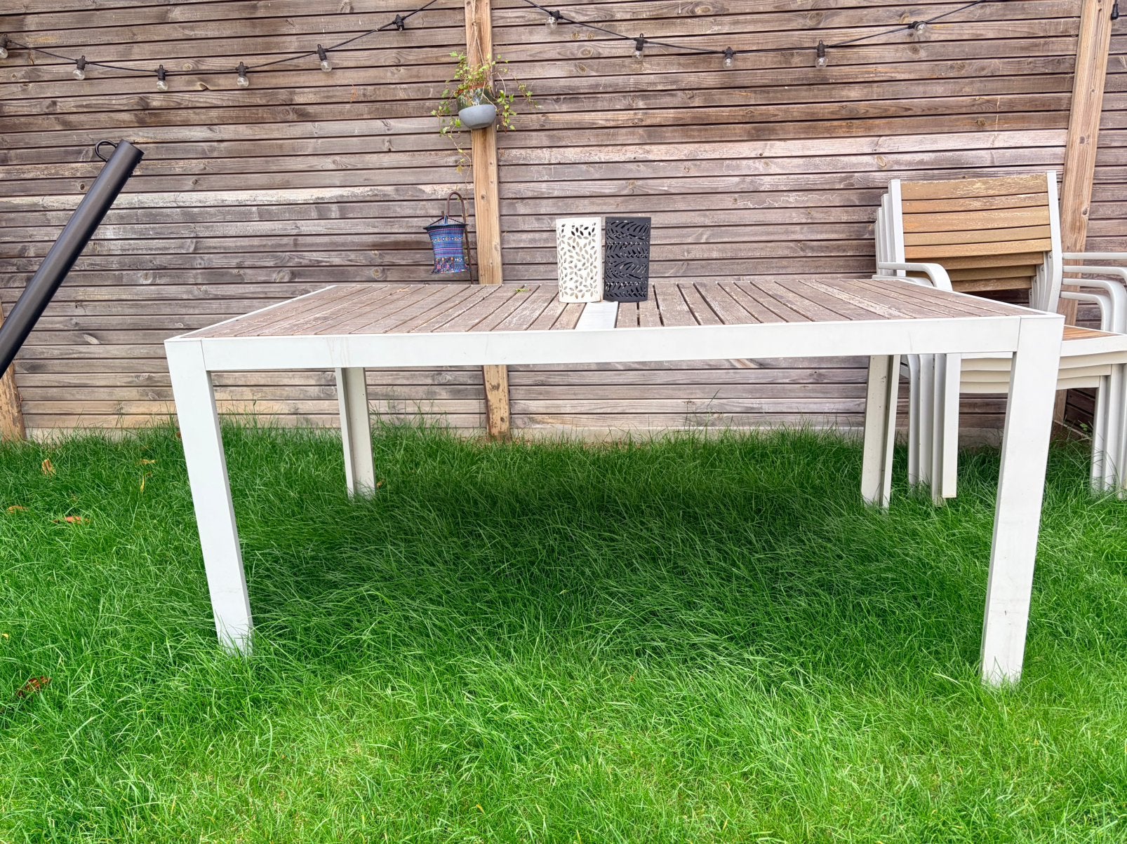 Table de jardin IKEA, Jardin & Terrasse, Tables de jardin, Utilisé, Rectangulaire, Métal, Enlèvement