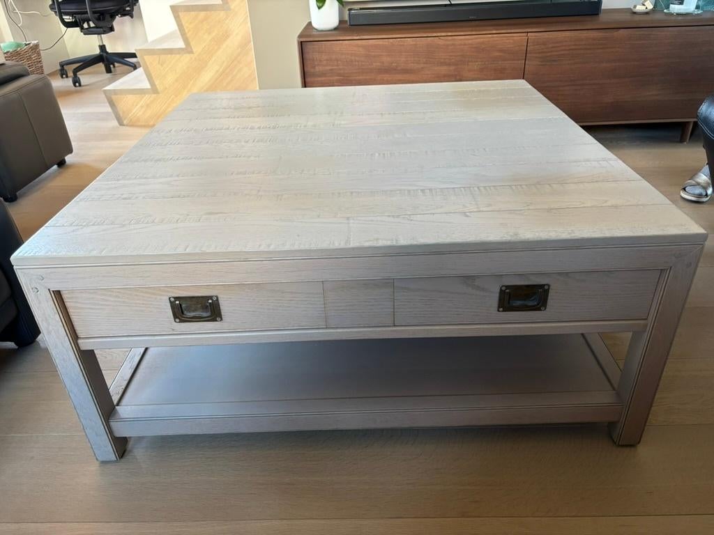 Table basse - chêne, Maison & Meubles, Tables | Tables de salon, 50 à 100 cm, Enlèvement, 50 à 100 cm, Chêne
