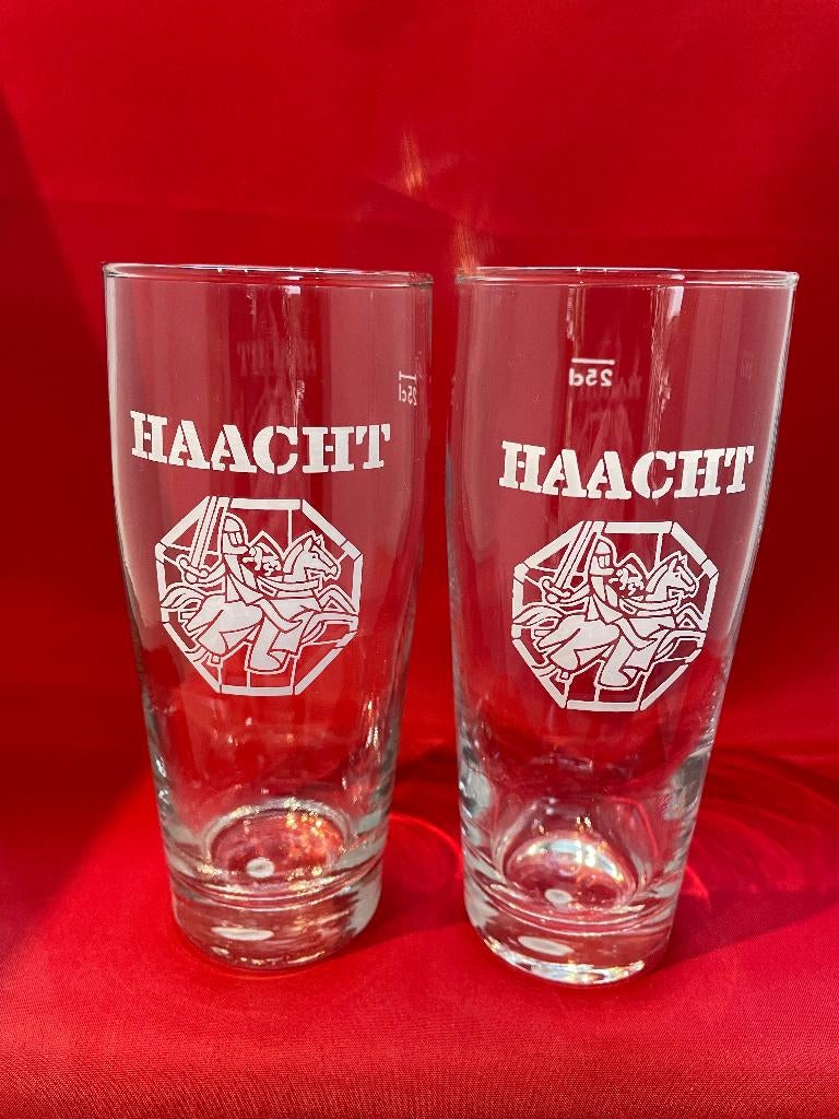 bierglas Haacht 25cl, Verzamelen, Ophalen of Verzenden, Gebruikt, Bierglas