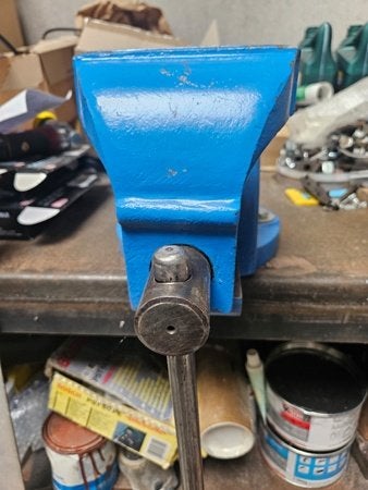 étau professionnel, largeur de mâchoire 150 mm, Bricolage & Construction, Enlèvement, Utilisé, Étau