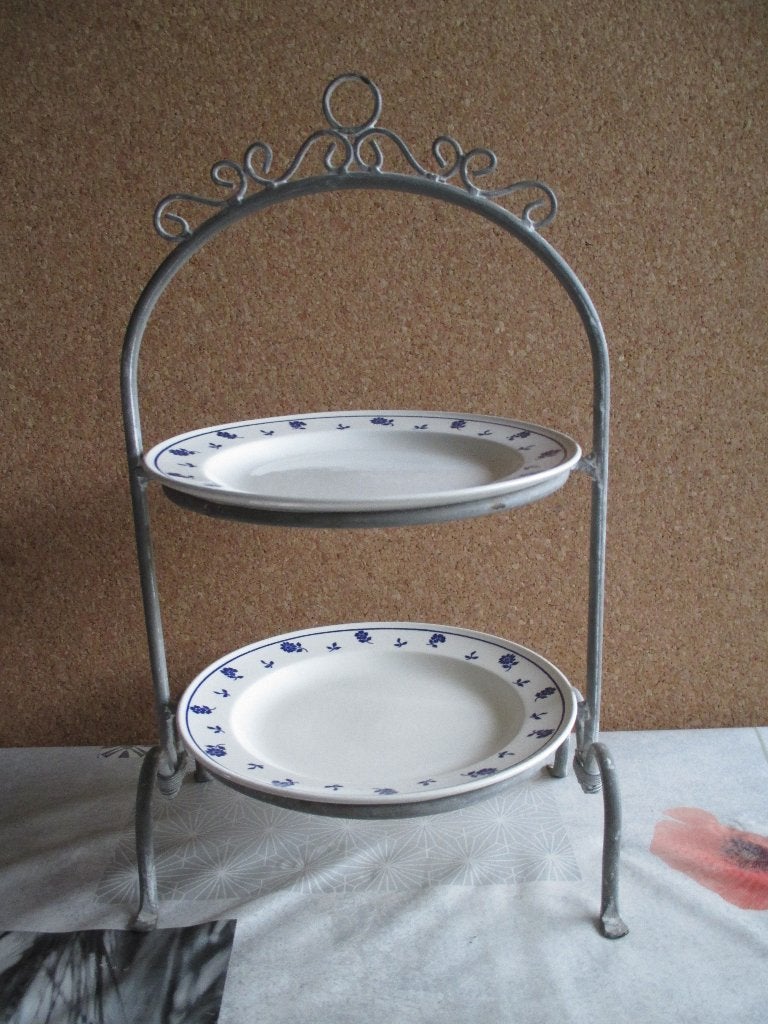 serveertoren - etagère voor koekjes, Maison & Meubles, Enlèvement ou Envoi, Comme neuf, Autres types, Métal