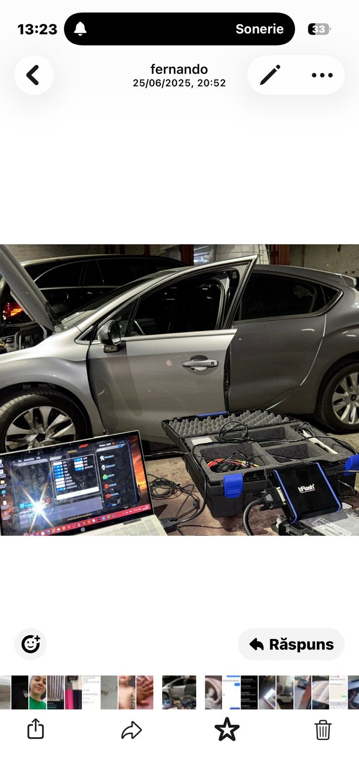 Reprogrammation moteur, Enlèvement ou Envoi