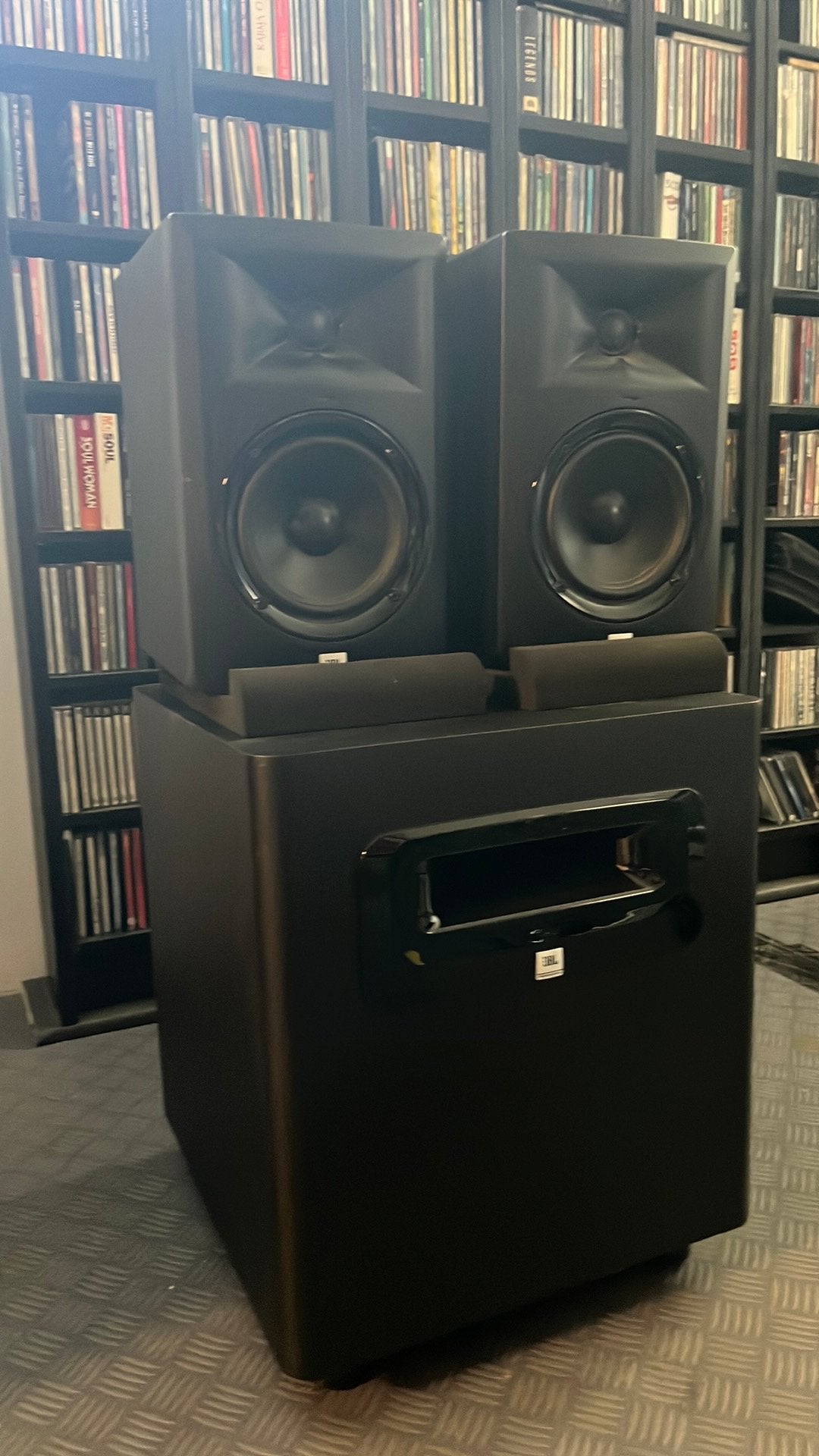 JBL LSR305 pair + LSR310S sub - Studiomonitors, Audio, Tv en Foto, Luidsprekerboxen, Ophalen, Gebruikt, 120 tot 150 watt, Subwoofer