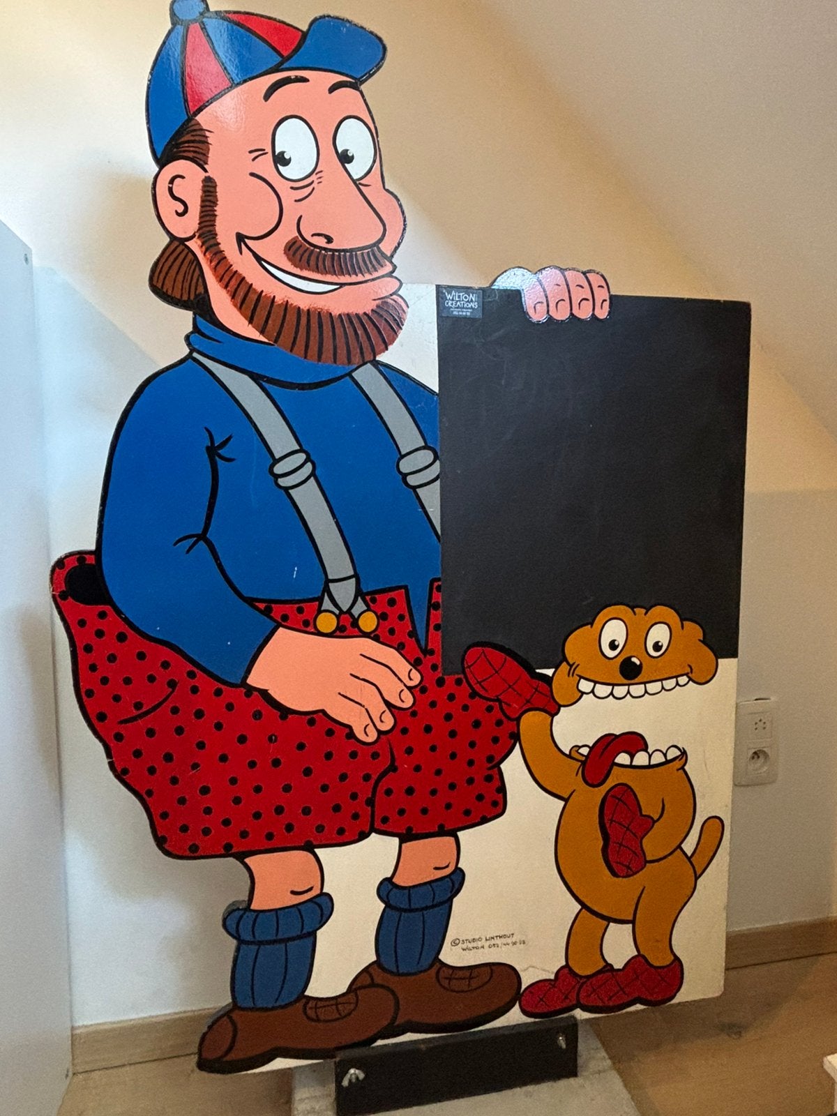 ZELDZAAM! Houten Urbanus bord, Verzamelen, Stripfiguren, Zo goed als nieuw, Overige figuren, Ophalen