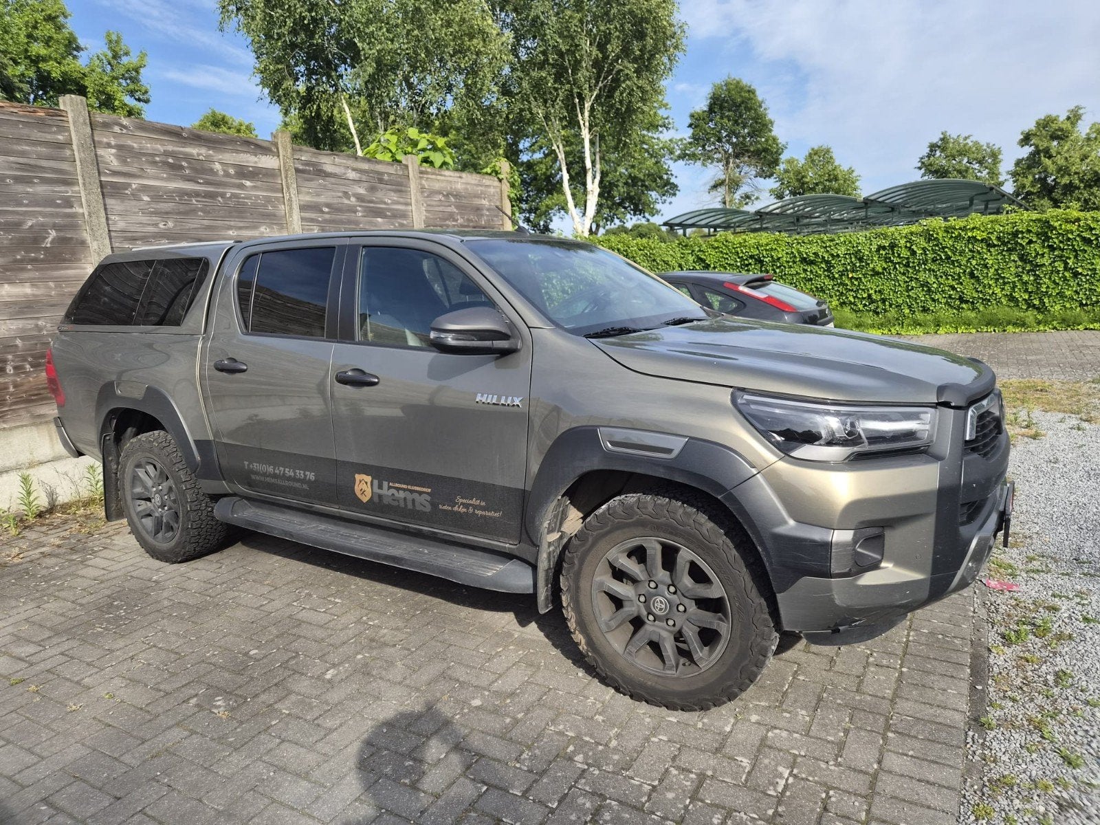 Goed onderhouden toyota hilux 2021 bruin mey hardtop 15000, Cuir, Euro 5, Achat, Attache-remorque