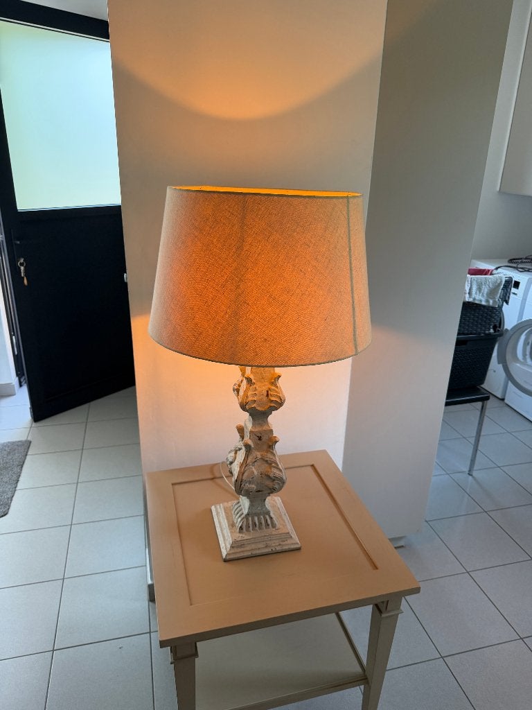 tafellamp / lampadaire  groot rustiek, Met kap, 88 cm, Landelijk, Ophalen