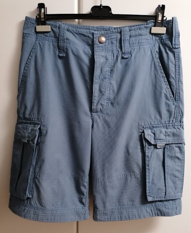 Blauwe bermuda met zijzakken van Tommy Hilfiger Denim, 30, Kleding | Heren, Broeken en Pantalons, Ophalen of Verzenden, Zo goed als nieuw