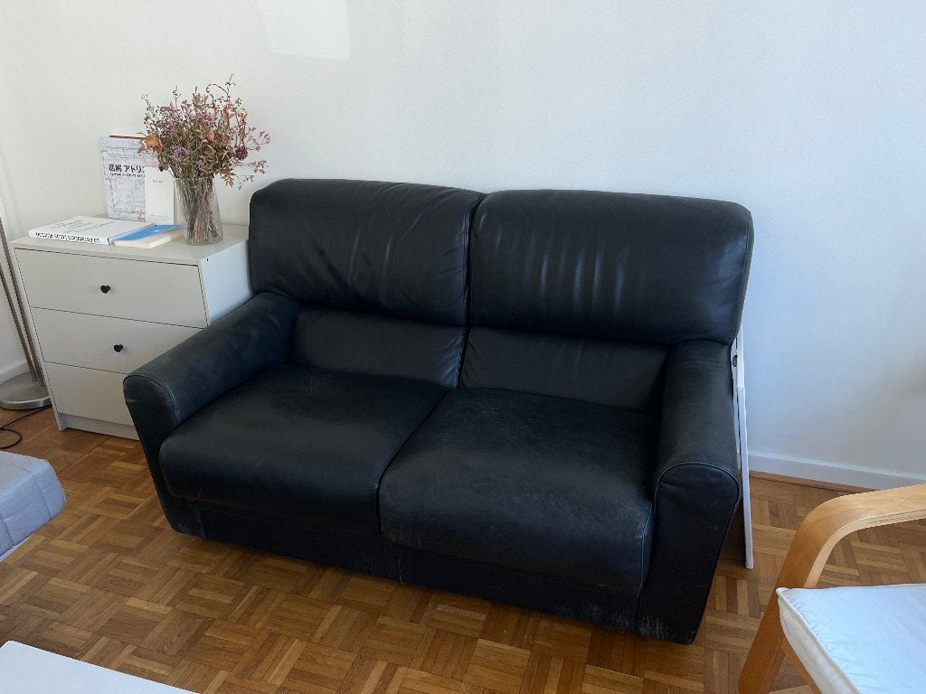 canapé, Banc droit, Enlèvement, Utilisé, Cuir