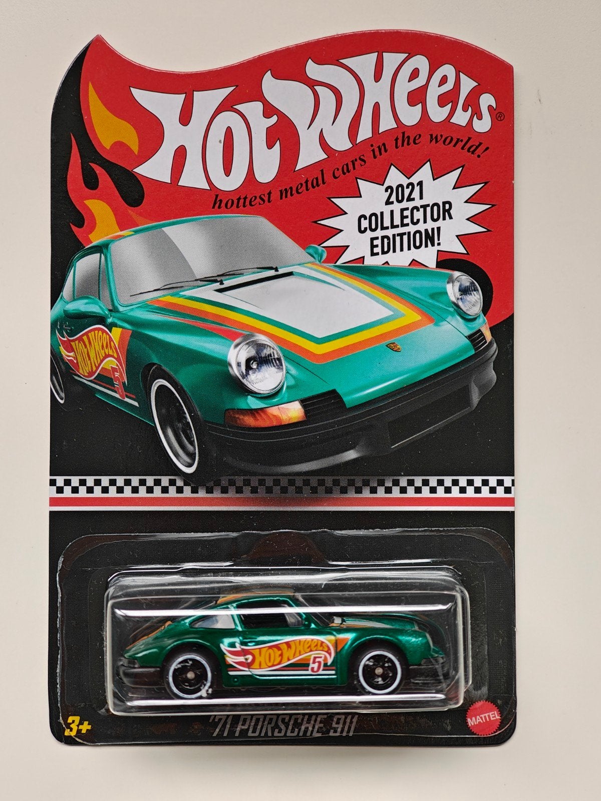 Hot Wheels RLC '71 Porsche 911 Groen 2021, Ophalen of Verzenden, Auto