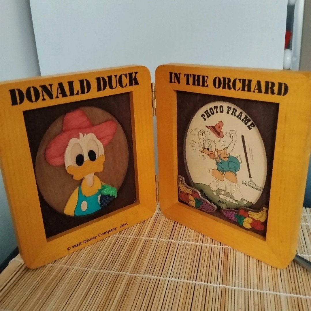 70's fotolijst Donald Duck nieuwstaat in originele doos, Ophalen of Verzenden