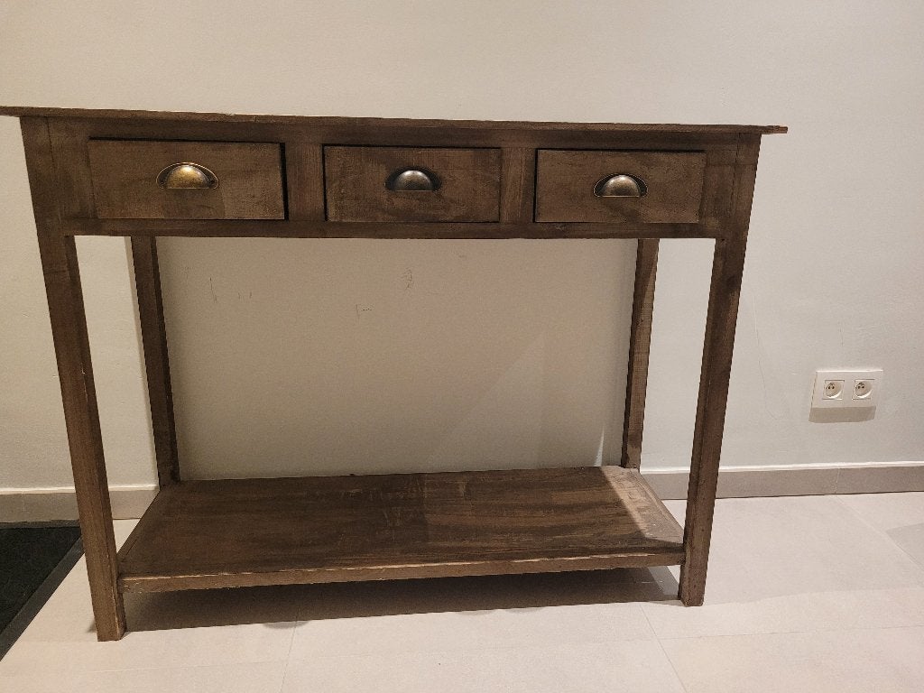 Wandtafel, Huis en Inrichting, Tafels | Sidetables, Ophalen, 100 tot 150 cm, Zo goed als nieuw, Overige houtsoorten