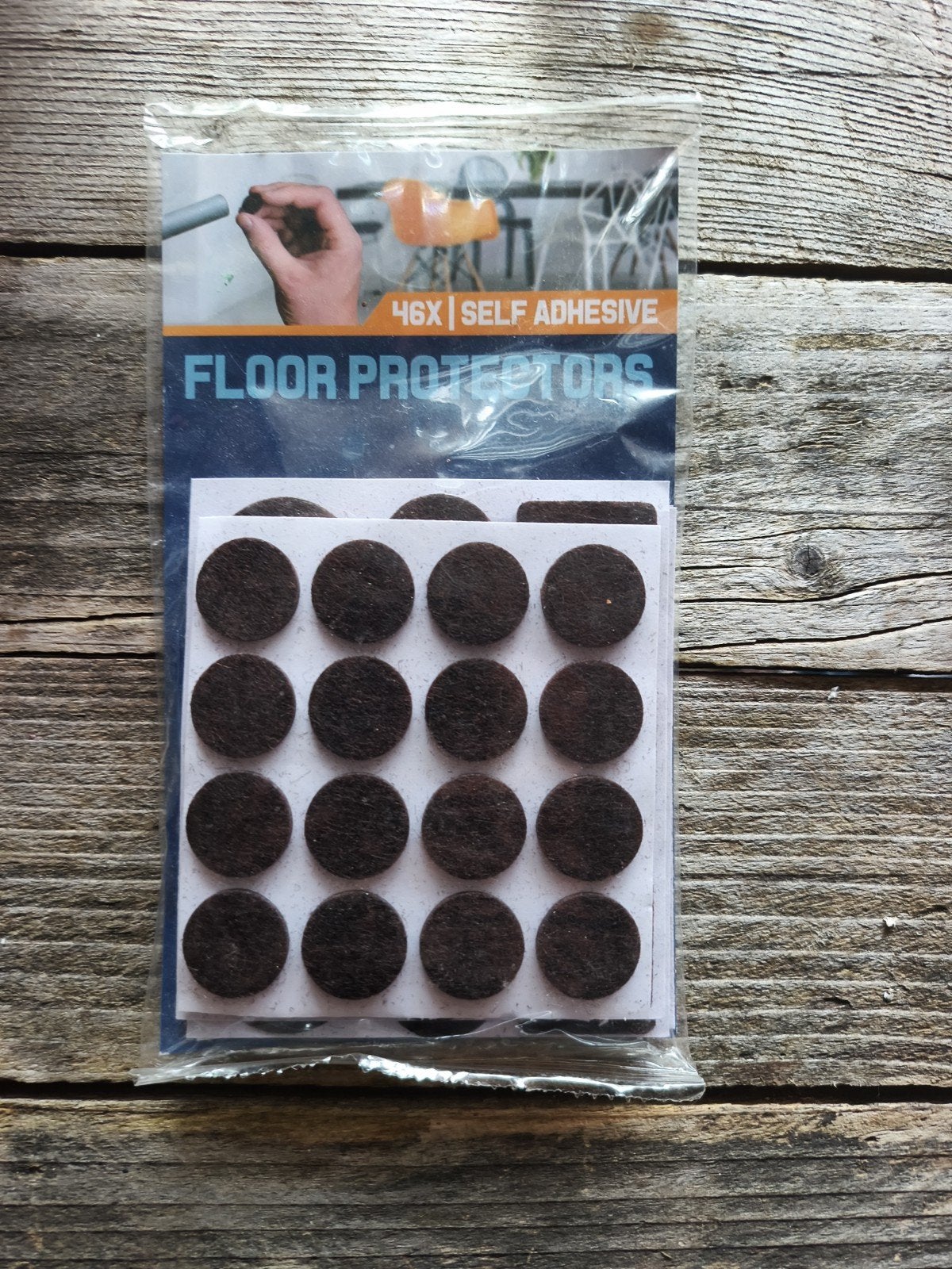 Nouveau feutre autocollant pour meubles (46 pièces), Maison & Meubles, Enlèvement, Neuf, Gris, Plastique
