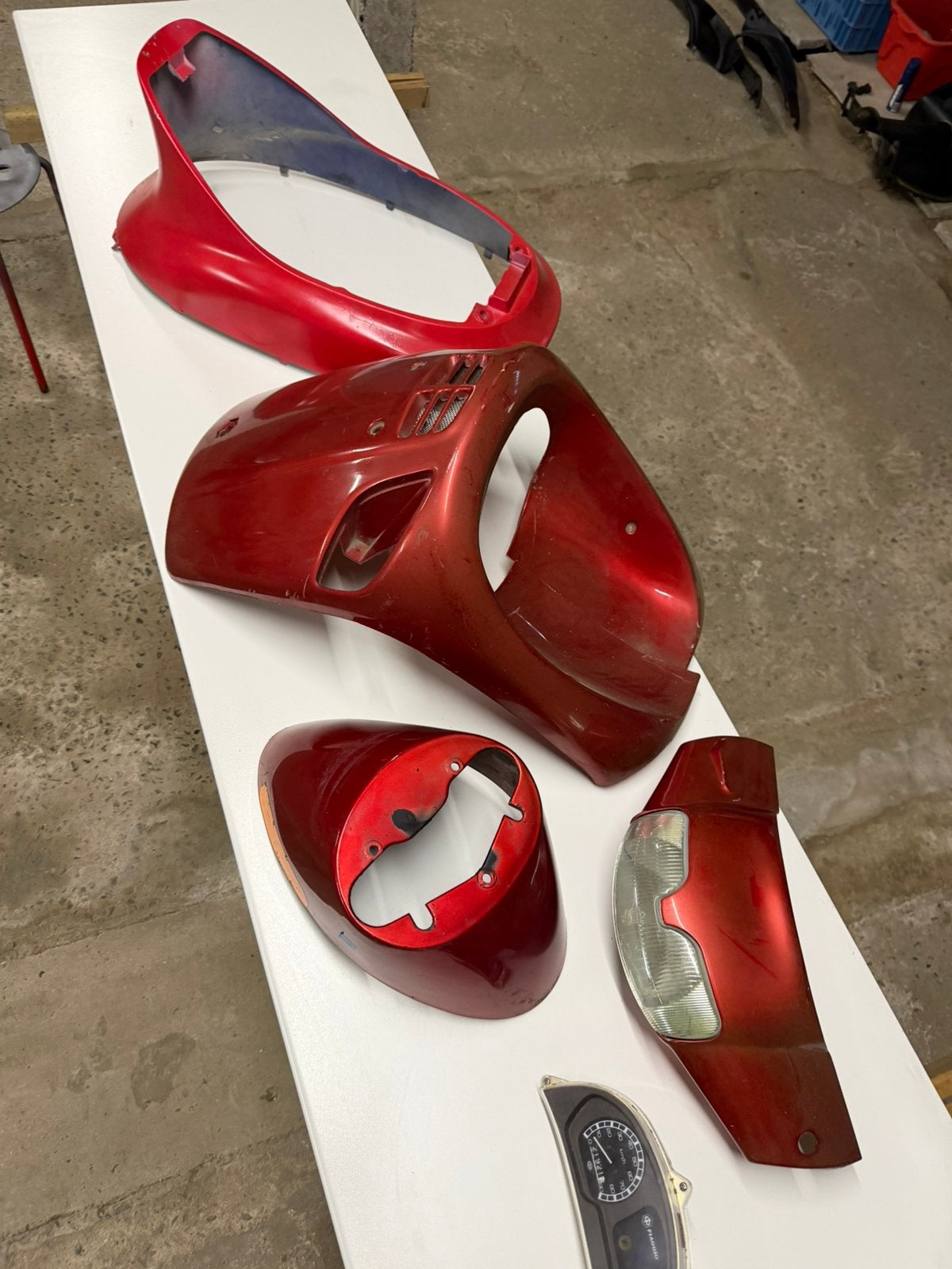 Piaggio zip type 3 kappen set buiten, Ophalen of Verzenden